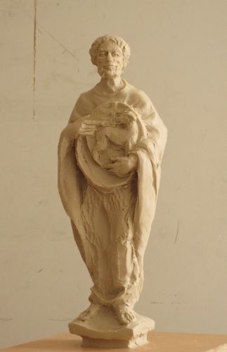 Johannes d.T. Version 2 Plastilin 34 cm